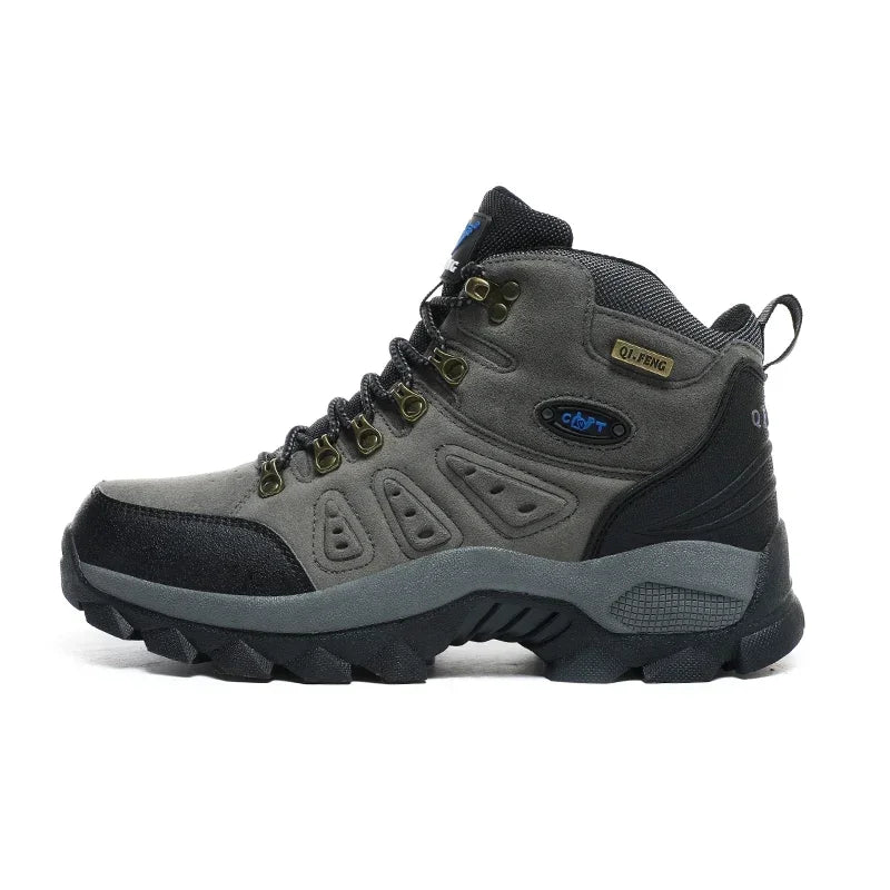 PLUS SIZE Unisex High-Top Adventure Sneakers Durable Grip Non-Slip Lace-Up Comfort Ideal for Outdoor Hiking Boots Men Footwear