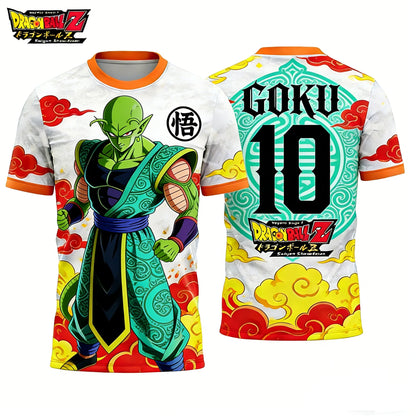 2026 Summer Dragon Ball Retro Fitness T-shirt Men's Oversized 3D Printed Short-sleeved Family Unisex Children's Sports Shirt