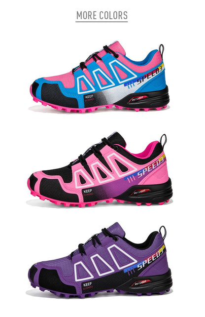 Women’s Waterproof Hiking Shoes Outdoor Sports Shoes Women’s Walking Travel Sports Shoes Bicycle Sports Shoes Running Sports Shoes