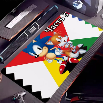 Keyboard Pad Padding Mat Anime Sonic The Hedgehog Mouse Mat Desk Mat With Pad Gaming Accessories Prime Gaming XXL