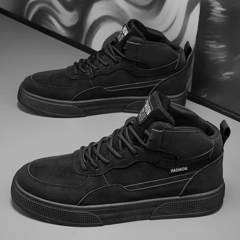 Breathable Men's Casual Shoes Skate Shoes Mid-Top Breathable Versatile Sports Shoes Suitable for All-Day Wear
