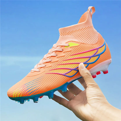 Chaussures de Football antidérapantes pour hommes, bottes de Football TF/FG, respirantes, pour l'extérieur, basses, antidérapantes, baskets de sport