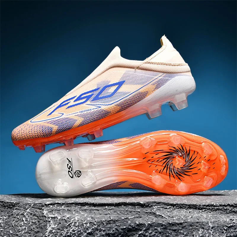 Nouvelles chaussures de football pour hommes, chaussures de match en extérieur, baskets de soccer, chaussures montantes de haute qualité, crampons antidérapants pour futsal et terrain synthétique, meilleures ventes