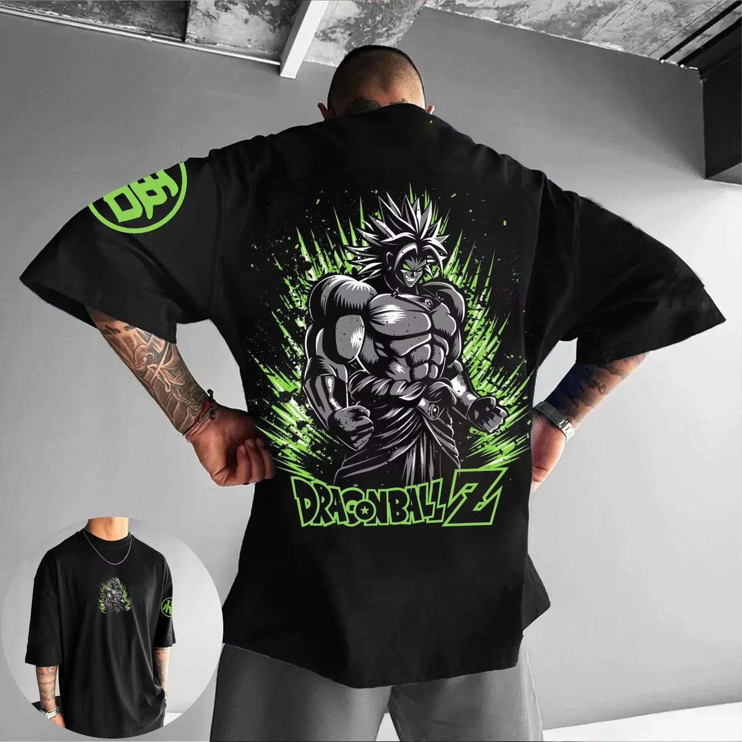 Dragon Ball Animation New Broli Joint T-Shirt Summer Men's and Women's Loose Casual Children's Parent-Child Short Sleeves Top