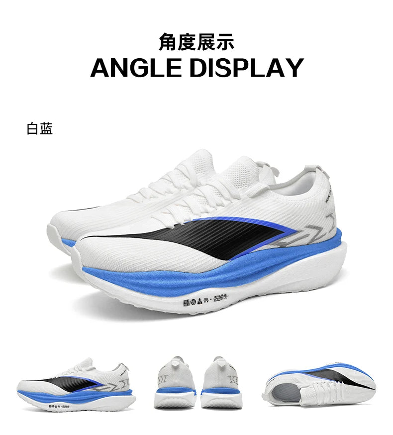 Specialty Marathon Men Running Shoes Carbon Plate Sports Breathable Lightweight Women's Comfortable Athletic Non-slip Sneakers