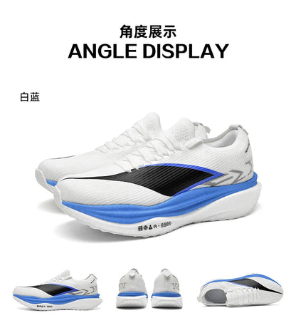 Specialty Marathon Men Running Shoes Carbon Plate Sports Breathable Lightweight Women's Comfortable Athletic Non-slip Sneakers