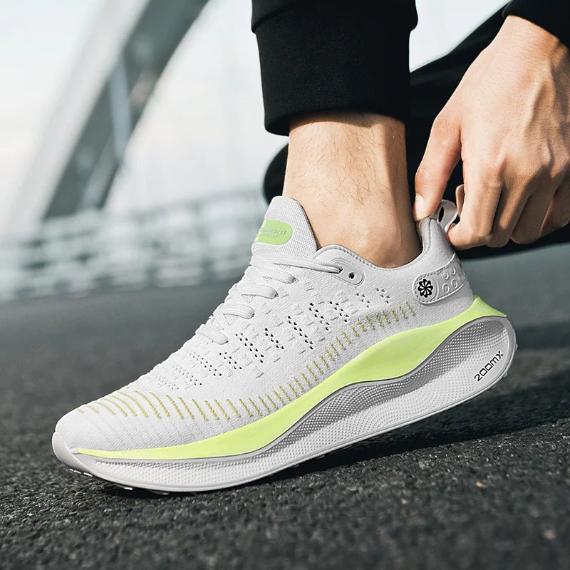 Nowe męskie buty do biegania, sportowe i casualowe, luksusowe obuwie w stylu fashion, lekkie i oddychające sneakersy do joggingu oraz komfortowego chodzenia