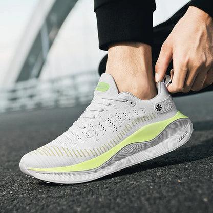 Nowe męskie buty do biegania, sportowe i casualowe, luksusowe obuwie w stylu fashion, lekkie i oddychające sneakersy do joggingu oraz komfortowego chodzenia