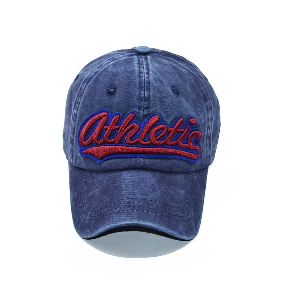 CNTANG Casquette de baseball pour homme, mode estivale, coton, lettres brodées, style hip-hop, snapback, décontractée, pour le plein air, casquettes de sport pour homme, réglable