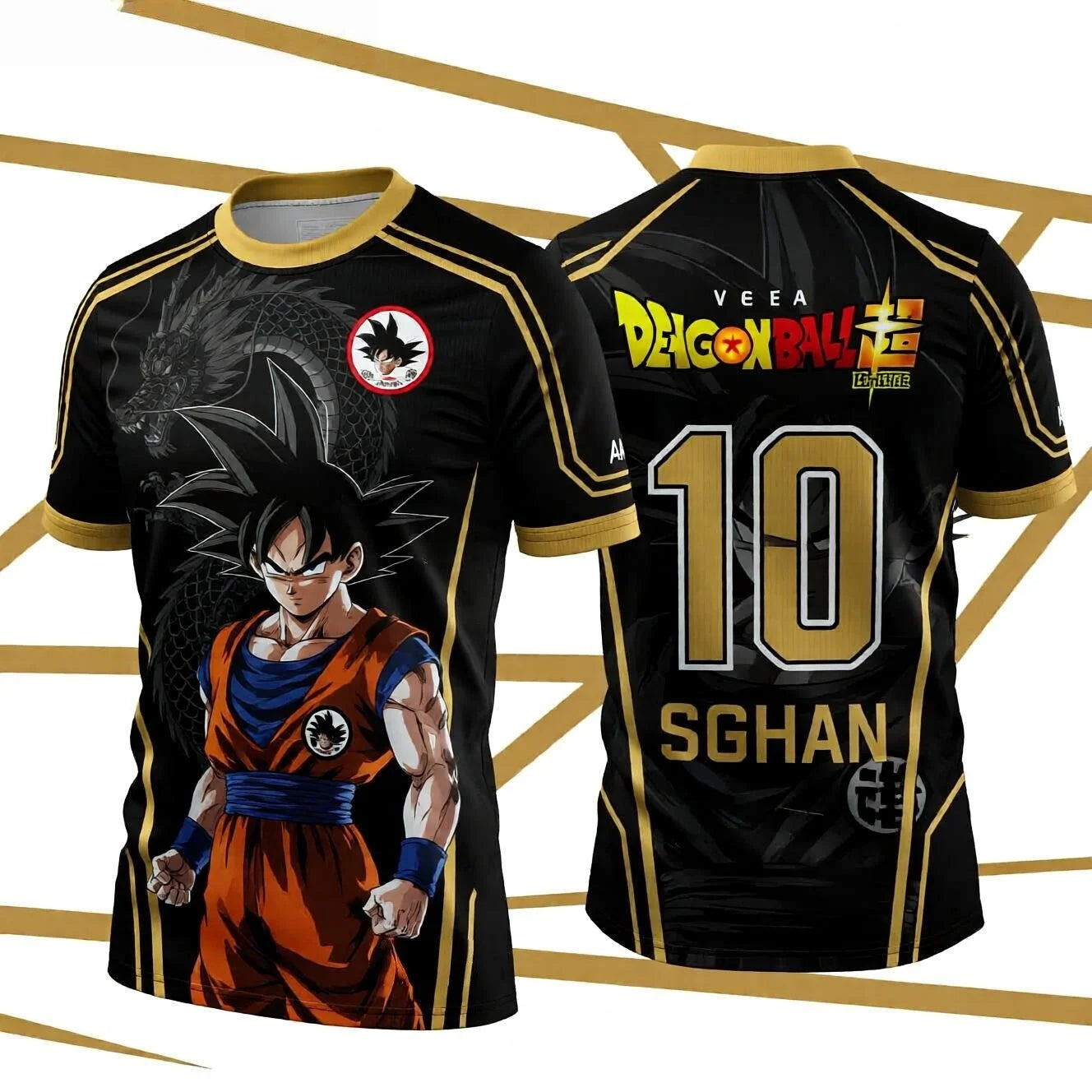2026 Summer Dragon Ball Retro Fitness T-shirt Men's Oversized 3D Printed Short-sleeved Family Unisex Children's Sports Shirt