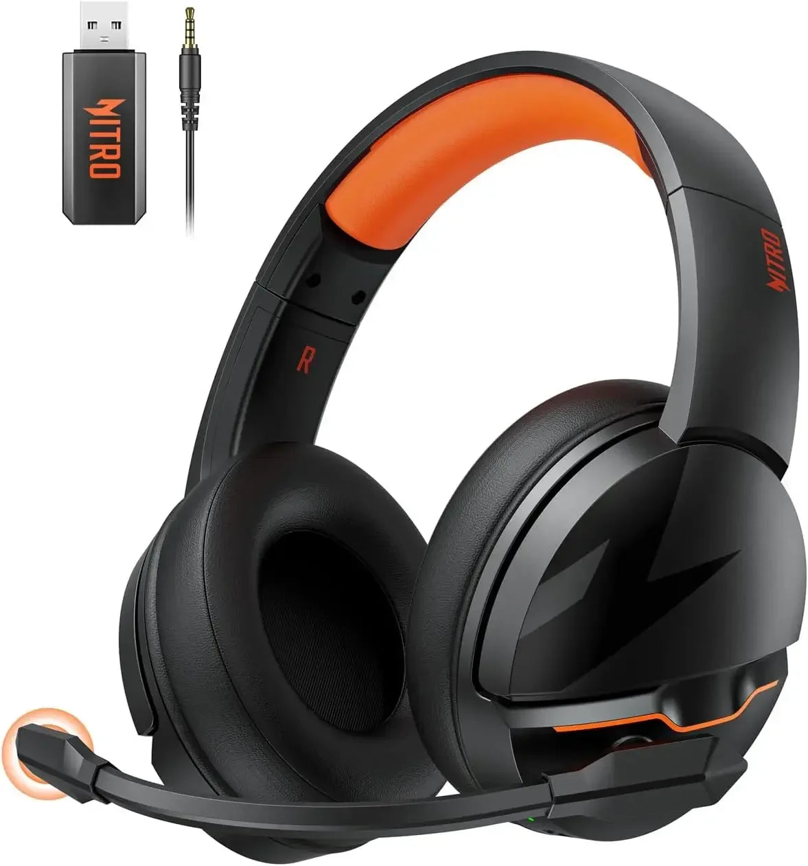 Casque de jeu sans fil Acer PS5 2,4 GHz pour PS5, PS4, PC, Switch, casque de jeu Bluetooth 5.3 avec micro à suppression du bruit