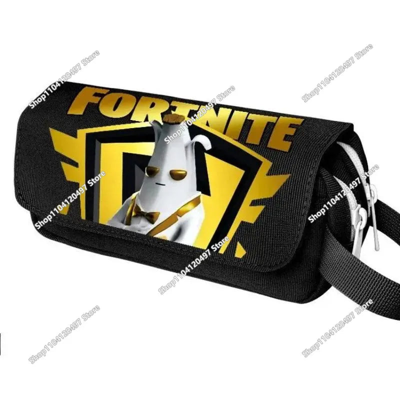 Fortnited Schüler-Federmäppchen mit großem Fassungsvermögen, Stiftetasche für Kinder, Spielzeug, Schulbedarf, Schreibwaren-Etui, Gaming-Geschenk für Jungen