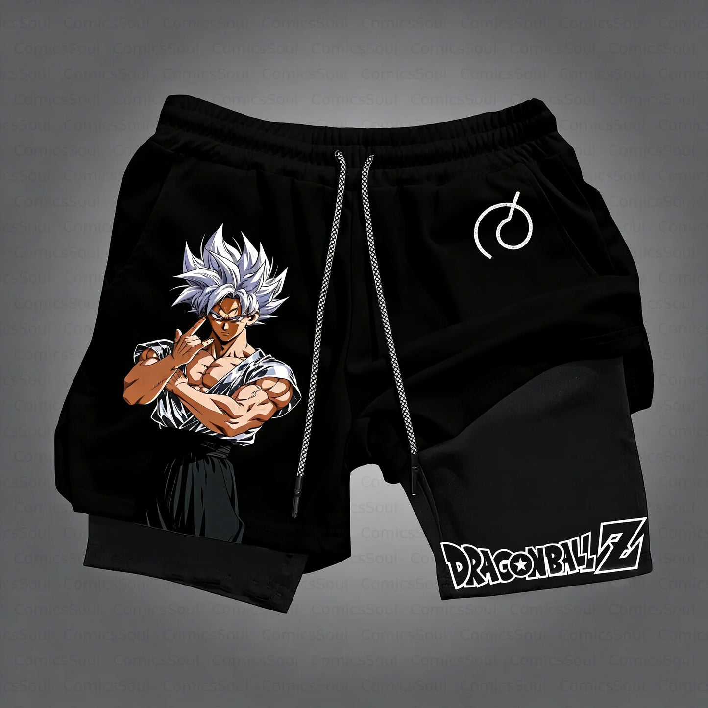 2026 Dragon Ball Anime Men's Shorts Sportswear Quick Dry Gym Pants Double-layer 2 in 1 Shorts Y2k Summer Breathable Streetwear