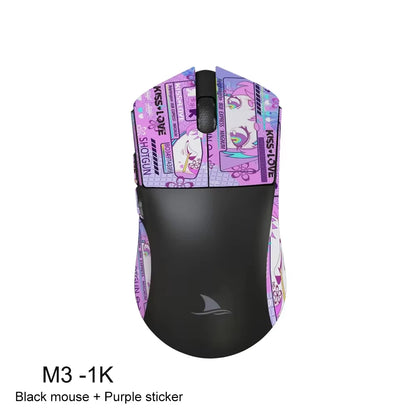 Motospeed Darmoshark M3 V2 Double 8K Gaming Mouse Bluetooth Wireless 26K DPI PAW3395 Sensor Macro Game Mouse For Laptop PC