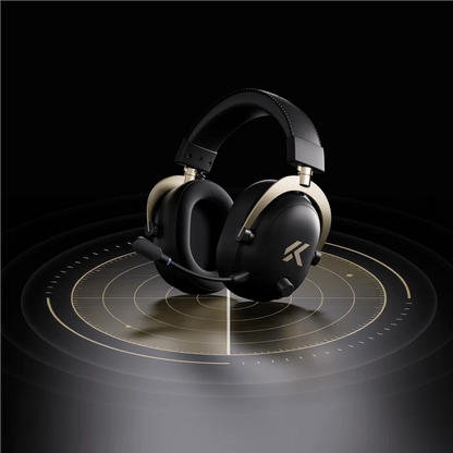 Cuffie gaming wireless MCHOSE V9 Turbo 7.1 Surround Sound RGB Esports con driver da 60mm, microfono con cancellazione del rumore e base di ricarica