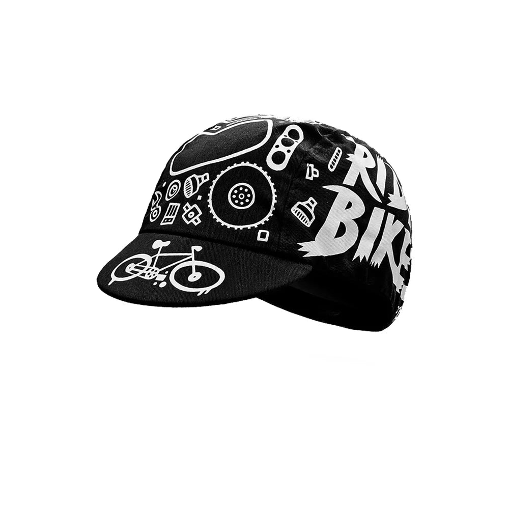 style Casquettes de cyclisme Casquettes de sport d'été respirantes pour le vélo Séchage rapide Polyester Casquettes noires et bleues Classiques
