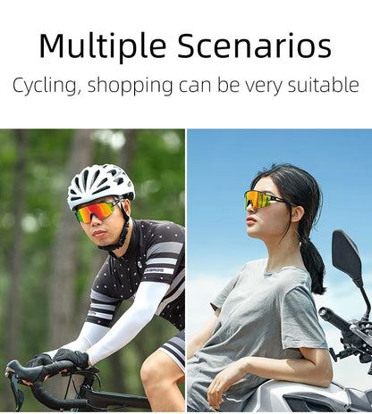 ROCKBROS Cyklistické brýle Fotochromatické brýle Cyklistické brýle Ochranné brýle Větruodolné Cyklistické Outdoorové sportovní sluneční brýle