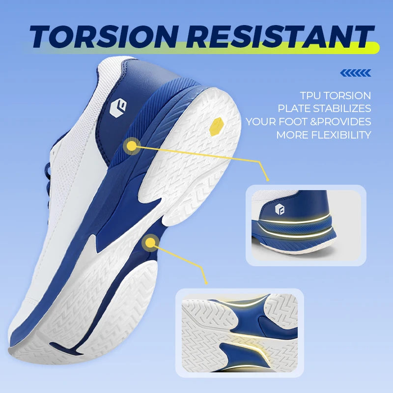 Zapatillas de tenis FitVille para hombre, versión ancha 2E, calzado deportivo profesional de entrenamiento, transpirable y antideslizante, para deportes de raqueta, con soporte para el arco plantar