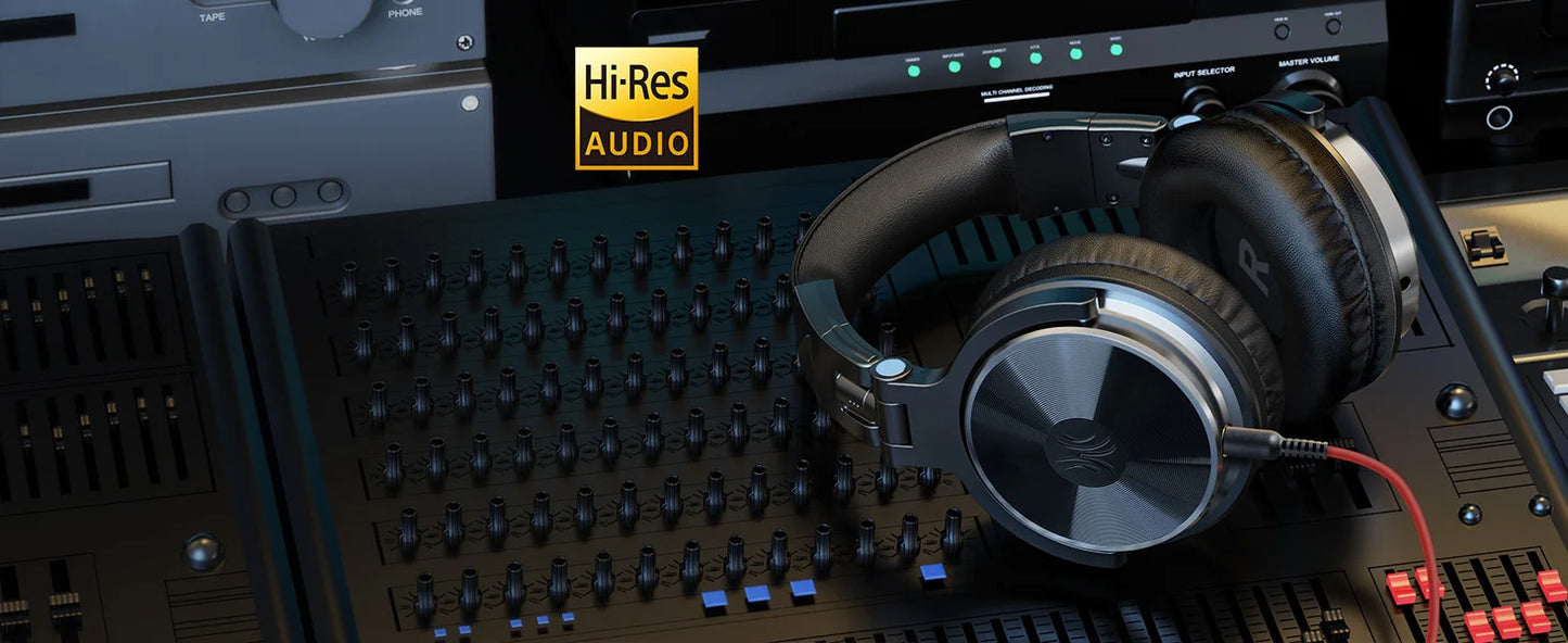 OneOdio Pro-10 Studio Monitoring Headphones – Wired HiFi Over-Ear Headset with 50mm Drivers, Deep Bass & Professional Audio