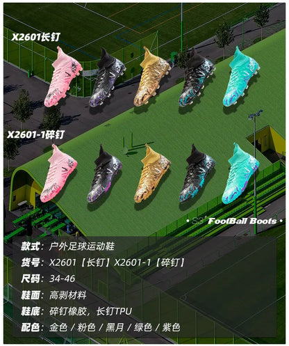 Neue professionelle Fußballschuhe für Herren, rutschfeste Fußballstiefel, Unisex, atmungsaktiv, für Futsal und Sport, neue Stollenschuhe, Dropshipping, ultraleicht
