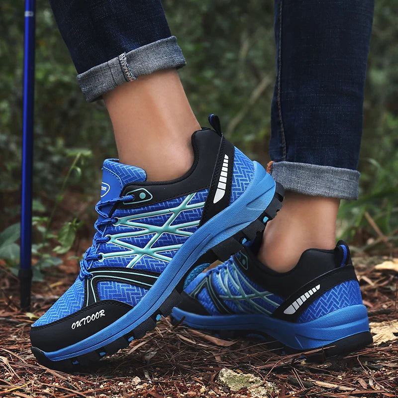 Marken-Wanderschuhe für Herren, atmungsaktive Mesh-Reiseschuhe, wasserdichte Outdoor-Schuhe für Jagd und Angeln, Berg-, Offroad-, Reit- und Sportschuhe
