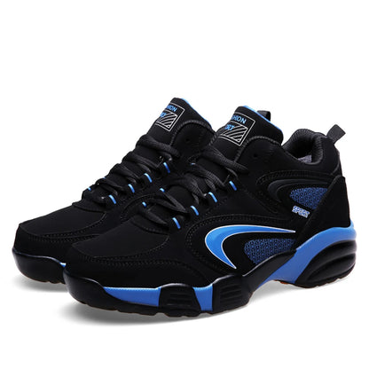 Plus Size Men's Trendy Colour Block Sneakers, Comfy Non Slip Lace Up Casual Durable Shoes For Men's Outdoor Activities