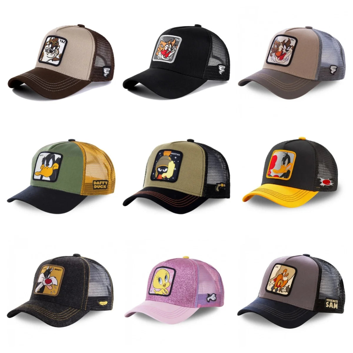 Czapka unisex z motywem anime, naszywka haftowana, czapka baseballowa, czapka typu trucker, czapki siatkowe, czapka przeciwsłoneczna