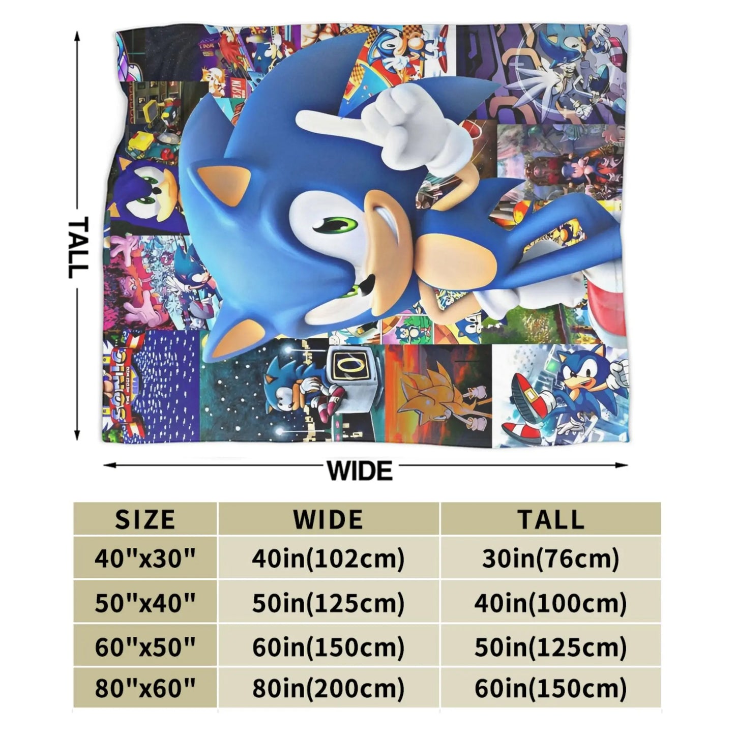 Shadow Game Blanket Soniced Cartoon Flannel Throw Blankets Summer Air Conditioning Decoration Lightweight Bedspreads