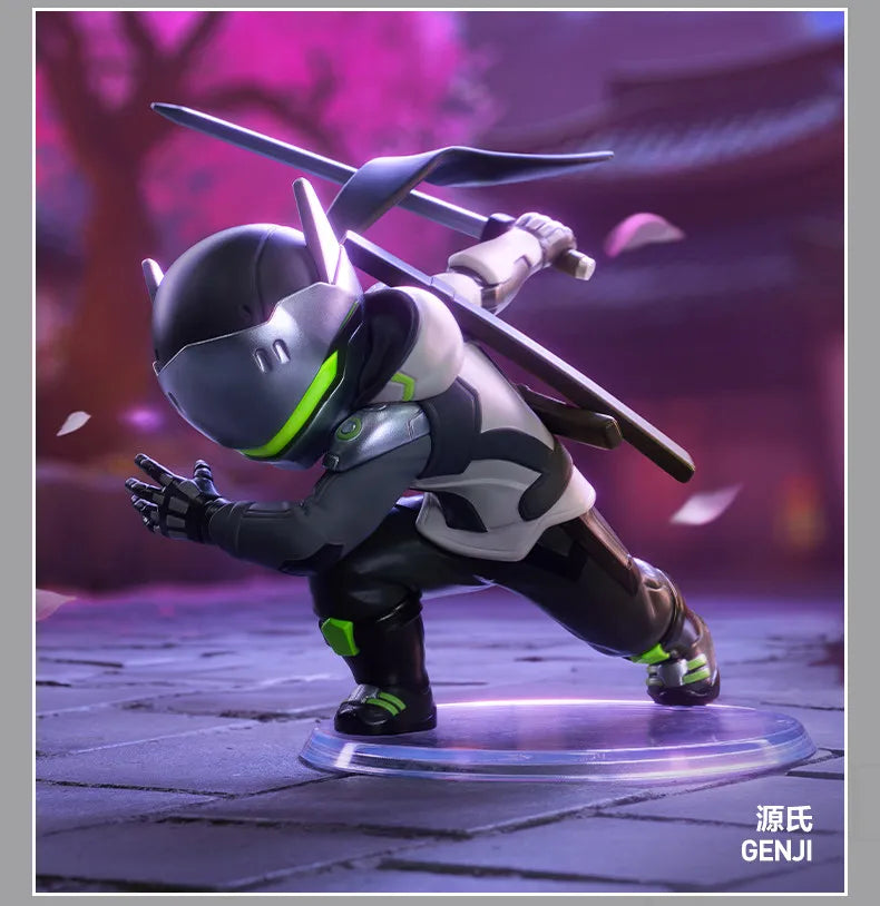 POP MART Overwatch Play of the Game Series Original-Blind-Box Überraschungs-Mystery-Box Niedliche Anime-Actionfiguren Ornamente Figuren