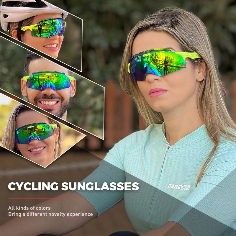 Scvcn Pánské cyklistické brýle Outdoorové sportovní sluneční brýle Dámské MTB cyklistické brýle Silniční jízda Rybaření Turistika Brýle