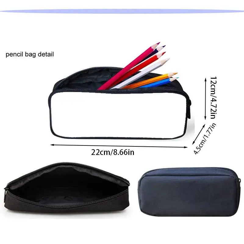 Zaino da scuola per bambini Hot Game con borsa pranzo e astuccio, grande capacità, design F-FortniteS, per ragazzi e ragazze, regalo ideale