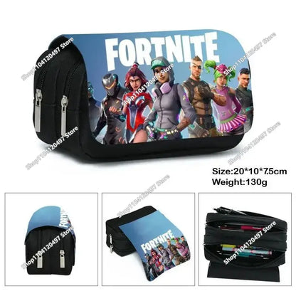Fortnited Schüler-Federmäppchen mit großem Fassungsvermögen, Stiftetasche für Kinder, Spielzeug, Schulbedarf, Schreibwaren-Etui, Gaming-Geschenk für Jungen