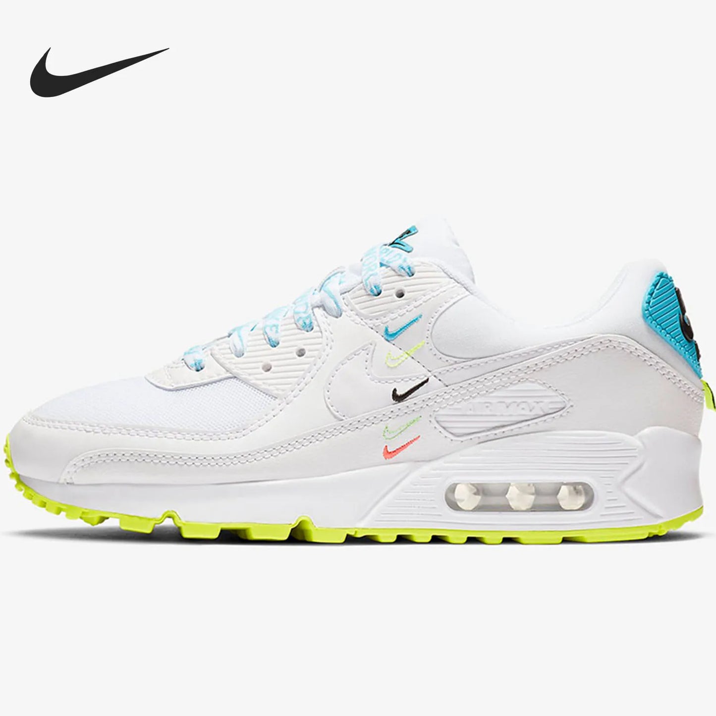 Nike genuine men's and women's AIR MAX 90 QS casual sports low-top running shoes CK7069-100