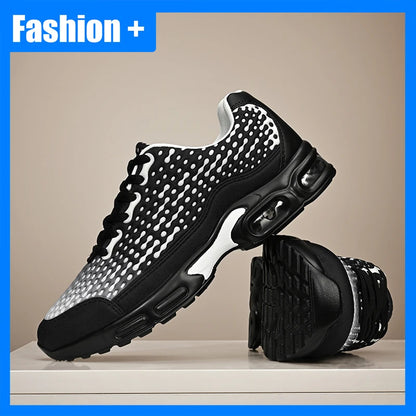 Scarpe sportive da uomo leggere con suola morbida ammortizzata, in mesh traspirante, alla moda, per giovani, corsa outdoor, fitness e allenamento