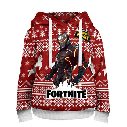 Fortnite Sweatshirt Kids Victory Royale 3D Printed Hoodies Men Women Children Game Hooded Streetwear Pullover for Birthday Gifts