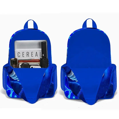 2026 New Arrival Sonic School Bag Lunch Bag Pencil Case Boys Girls Daily Use Book Cartoon Book Bags For Kids Christmas Gift