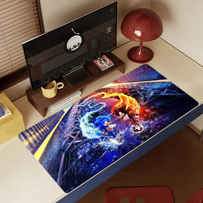 Game S-Sonic The H-Hedgehog Mouse Pad For Office Gaming And Keyboards Non-Slip Large Waterproof