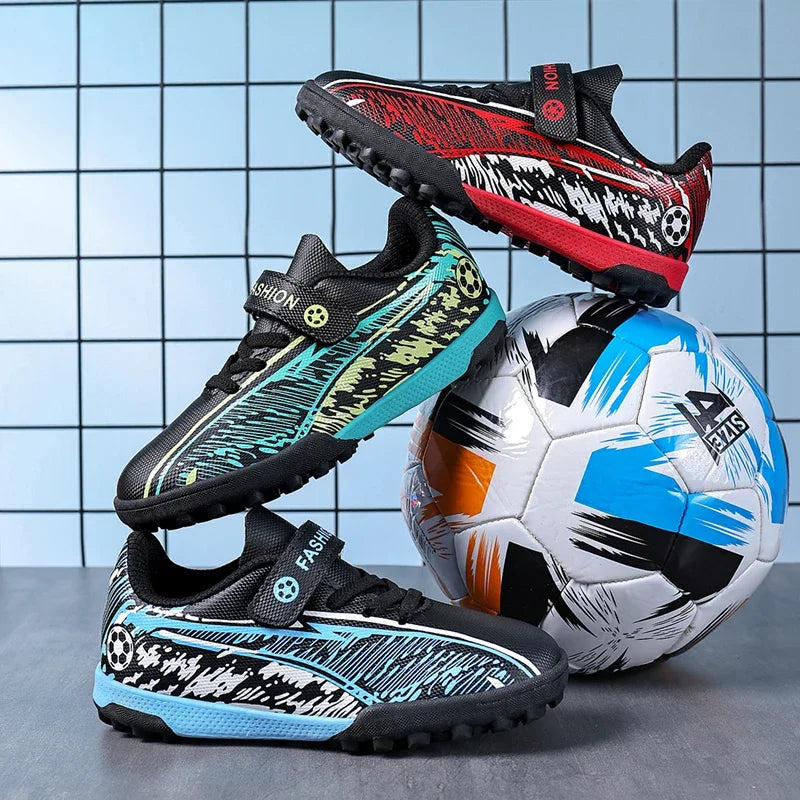 Chaussures de football pour hommes, légères, antidérapantes, crampons de football TF, chaussures de sport pour garçons, chaussures de terrain synthétique, chaussures de futsal pour l'extérieur, chaussures de sport.