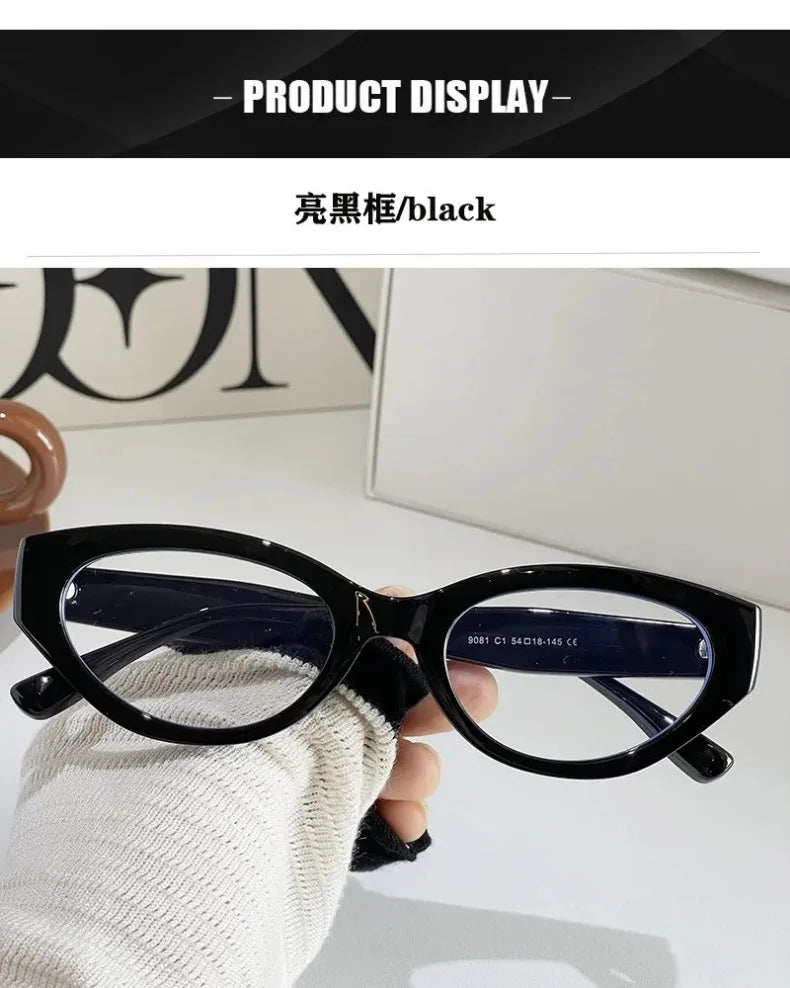 EYORA Vintage Cat Eye Reading Glasses Women Anti Blue Ray Myopia Eyewear Photochromic Progressive Prescription Optical Glasses
