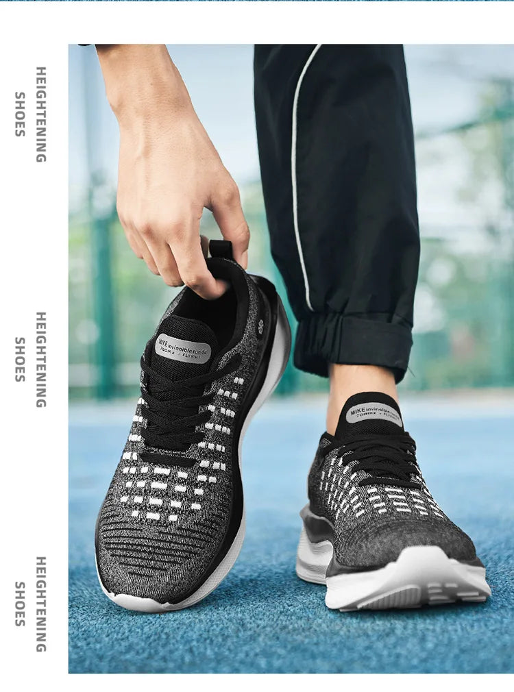Nowe męskie buty do biegania, sportowe i casualowe, luksusowe obuwie w stylu fashion, lekkie i oddychające sneakersy do joggingu oraz komfortowego chodzenia