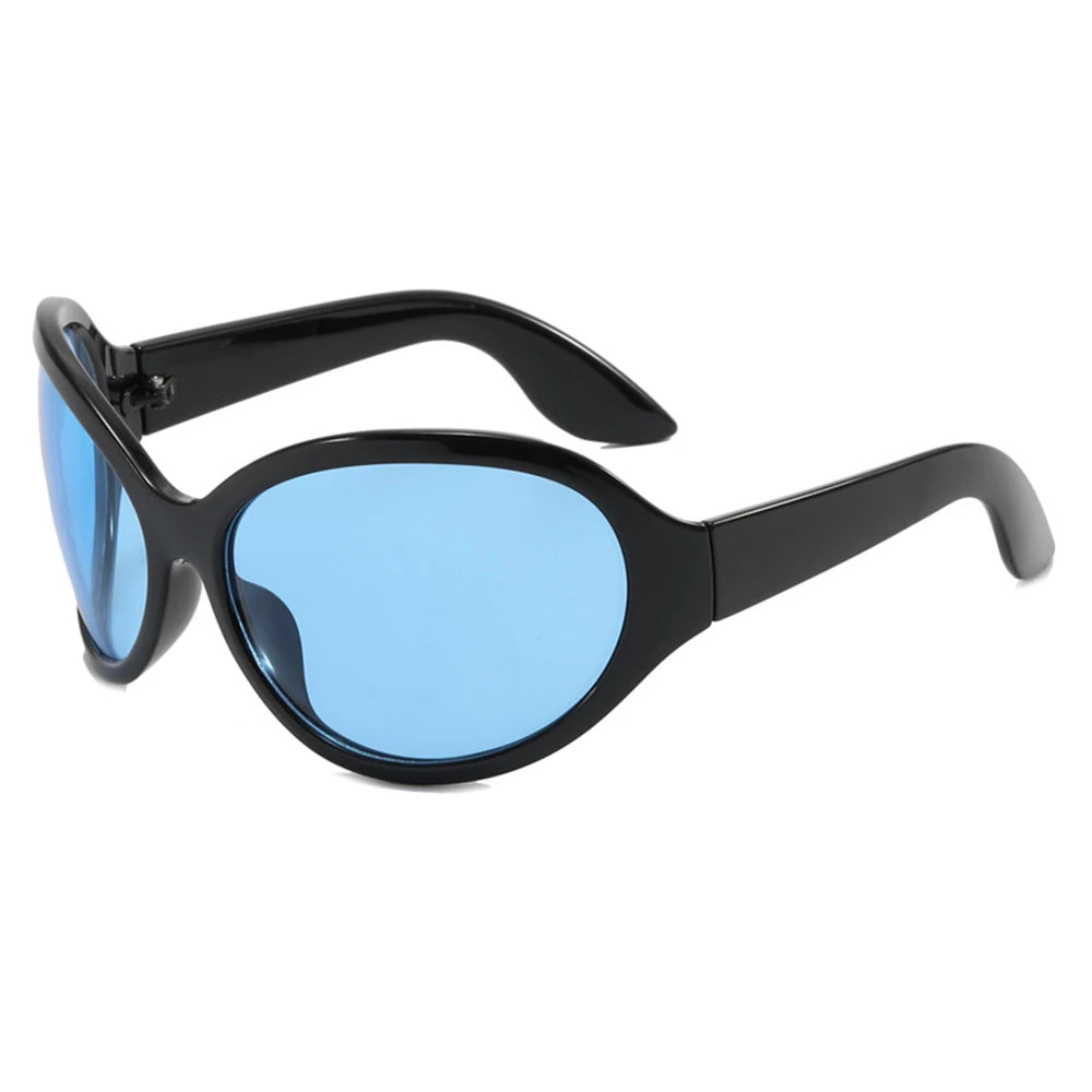 2026 Oversized Oval Sunglasses Goggle Women Men Luxury Brand Designer Sun Glasses Female Big Frame Y2K Eyeglasses De Sol Oculo