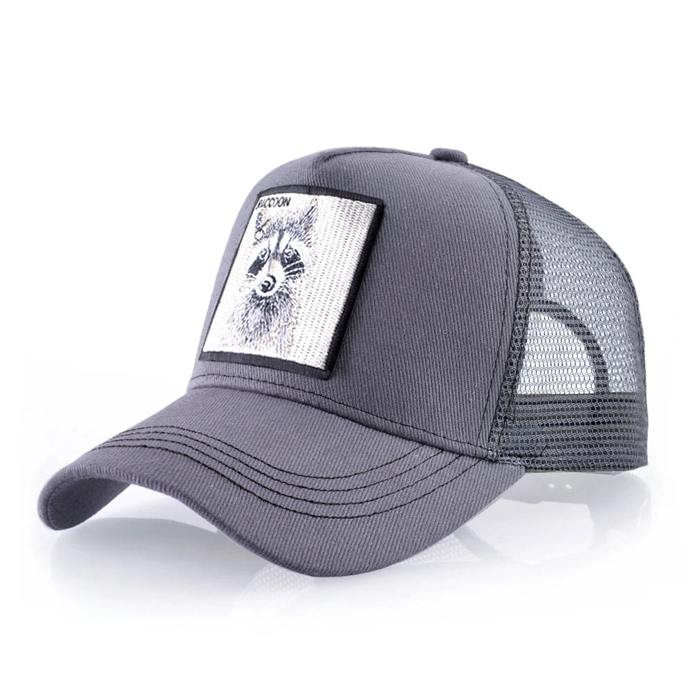Spring Summer Baseball Cap With Lion Embroidery Patch Snapback Trucker Caps Men Women Drake Baseball Hats Four Season Sun Hat