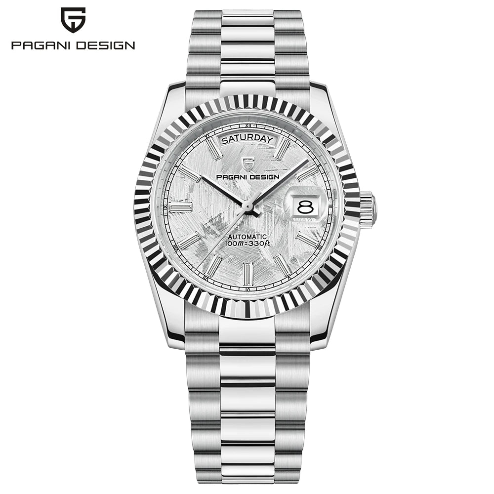 PAGANI DESIGN New DD36 Rose Gold Luxury Automatic Mechanical Watch For Men ST16 100M Waterproof AR Sapphire Glass Wristwatch Men