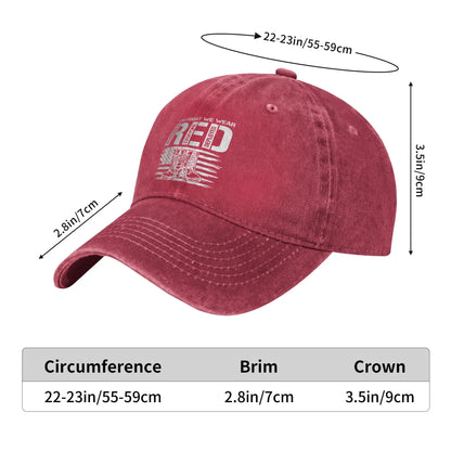 On Friday We Wear Red Friday Military Support Troops US Flag Casual Baseball Cap Summer  Trucker Hat Sunscreen  Gym Hip Hop Hats