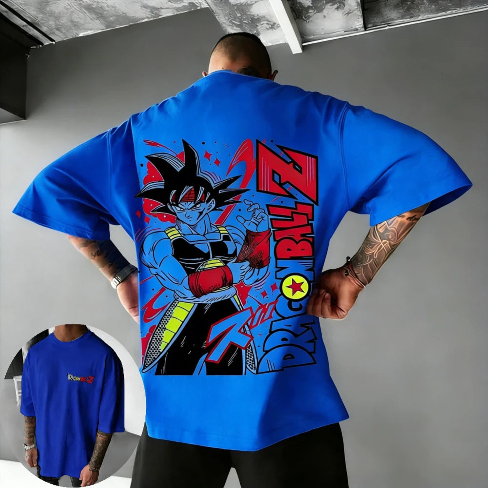 Dragon Ball Super Men's and Women's T-Shirts Bardock Anime Tee Summer Spring Boy's Retro Short Sleeves Parent-child Outfits