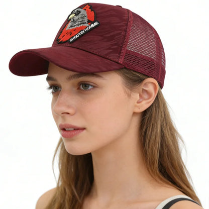 1 Breathable Sun-Protective Embroidered Baseball Cap with Eagle Embroidery, Personalized Design, Unisex, Suitable for Daily Casual Outdoor Use, Sunshade Mesh Cap, Holiday Gift