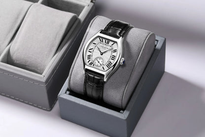 FARASUTE 36mm Retro Hangzhou Customized Manual Mechanical Movement Wristwatches Sapphire 5Bar Waterproof Watch Men reloj hombre