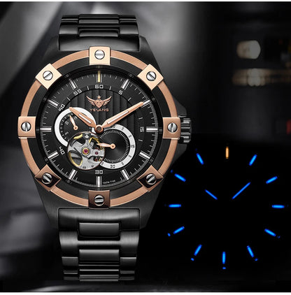 Yelang V1024 Men's Brand Watches 44mm Japan Miyota 82S7 Automatic Mechanical Movement Luminous Men's 100m Waterproof Business Watch