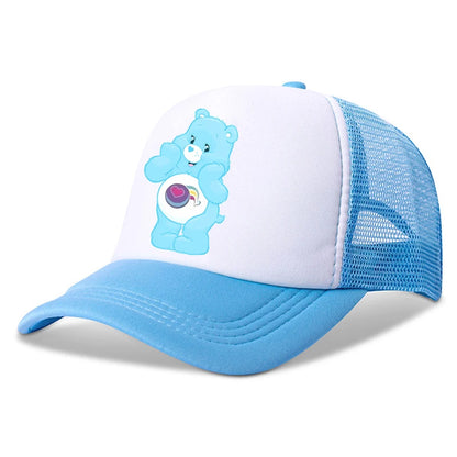 Casquette de baseball Anime Care Bears pour filles et femmes - Nouvelle casquette de sport d'extérieur, chapeau de soleil d'été en maille respirante, bonnet de soleil pour enfants et adultes - Cadeau