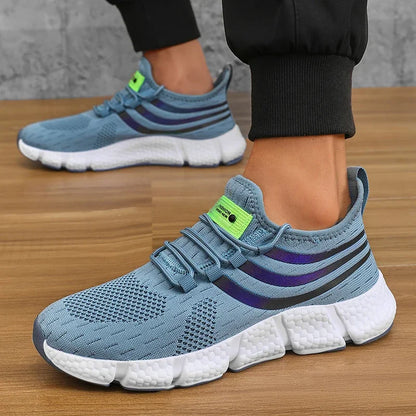Chaussures de dehors Décontractées pour Homme, Baskets Légères et Respirantes, Plates, Anti-Allure, Course en Plein Air, Marche, Tennis, d'Athlétisme, Jogging
